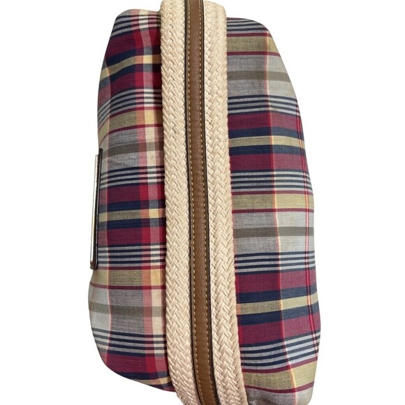 American Living Preppy Plaid Ivy League Old Money Shoulder Bag Multicolor - Picture 4 of 9